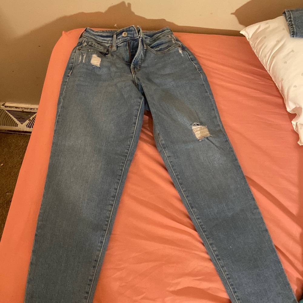 Baggy mom high rise jeans